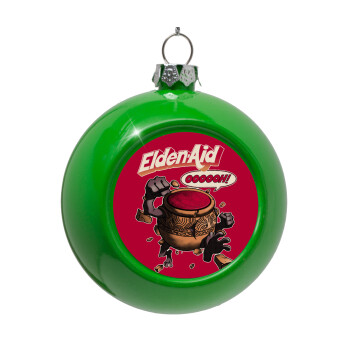 Elden-Aid, Elden Ring inspired , Green Christmas tree ornament bauble 8cm