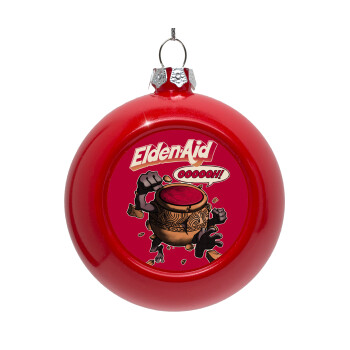 Elden-Aid, Elden Ring inspired , Red Christmas tree ornament bauble 8cm