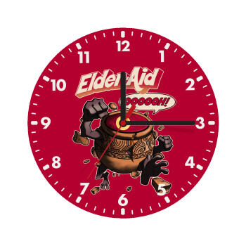 Elden-Aid, Elden Ring inspired , Wooden wall clock (20cm)