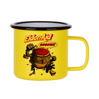 Elden-Aid, Elden Ring inspired , Metallic enamel MATT Yellow cup 360ml