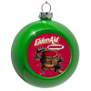 Green Christmas tree ornament bauble 8cm