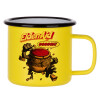 Metallic enamel MATT Yellow cup 360ml