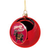 Christmas tree ball Red 8cm