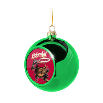 Elden-Aid, Elden Ring inspired , Green Christmas tree ornament ball 8cm