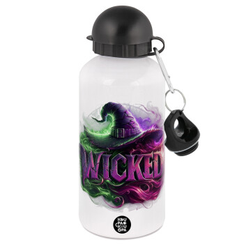 Wicked, Metal water bottle, White, aluminum 500ml