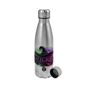 Wicked, Metallic water bottle, stainless steel, 750ml