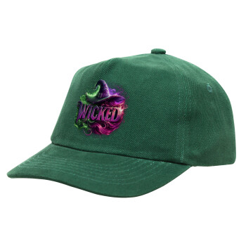 Wicked, Children's Baseball Cap, 100% Cotton Drill, GREEN (COTTON, CHILDREN'S, ONE SIZE)