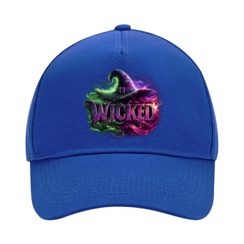 Wicked, Ultimate Adult Hat BLUE, (100% COTTON DRILL, ADULT, UNISEX, ONE SIZE)