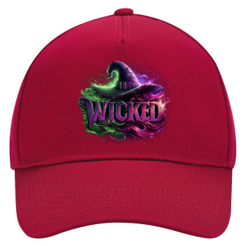 Wicked, Adult Ultimate Hat RED, (100% COTTON DRILL, ADULT, UNISEX, ONE SIZE)