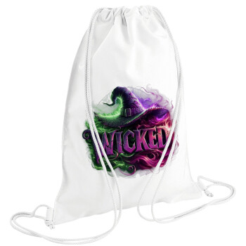 Wicked, Backpack pouch GYMBAG white (28x40cm)