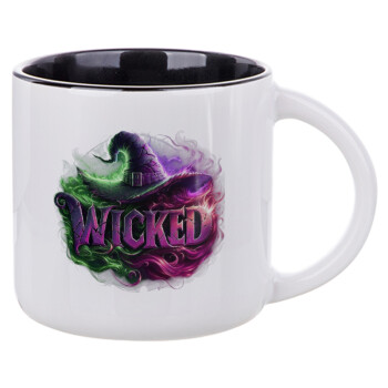 Wicked, Κούπα κεραμική 400ml Λευκή/Μαύρη