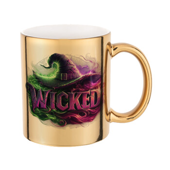 Wicked, Mug ceramic, gold mirror, 330ml