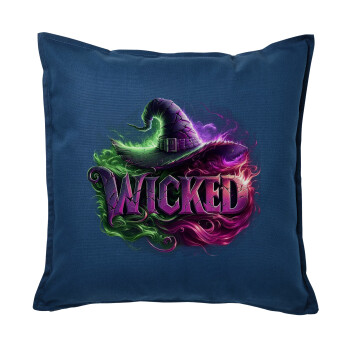 Wicked, Sofa cushion Blue 50x50cm includes filling