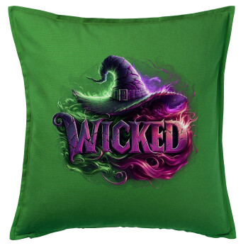 Wicked, Sofa cushion Green 50x50cm includes filling