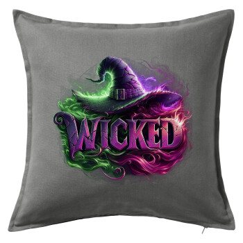 Wicked, Sofa cushion Grey 50x50cm includes filling