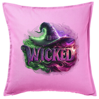 Wicked, Sofa cushion Pink 50x50cm includes filling