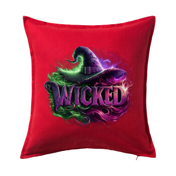 Wicked, Sofa cushion RED 50x50cm includes filling