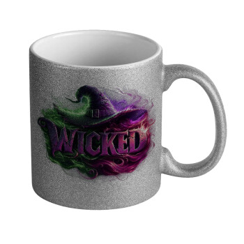 Wicked, Κούπα Ασημένια Glitter που γυαλίζει, κεραμική, 330ml