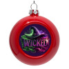 Red Christmas tree ornament bauble 8cm