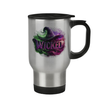 Wicked, Stainless steel travel mug with lid, double wall 450ml