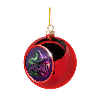 Wicked, Christmas tree ball Red 8cm