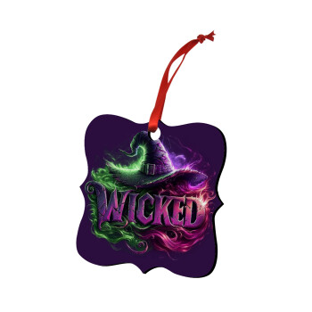 Wicked, Christmas ornament polygon wooden 7.5cm