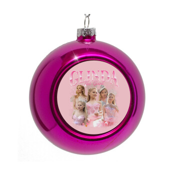 Wicked Glinda, Purple Christmas tree ornament bauble 8cm