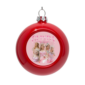 Wicked Glinda, Red Christmas tree ornament bauble 8cm