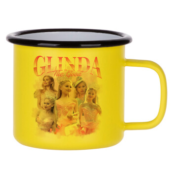 Wicked Glinda, Metallic enamel MATT Yellow cup 360ml