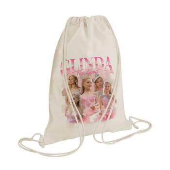 Wicked Glinda, Backpack bag GYMBAG natural (28x40cm)