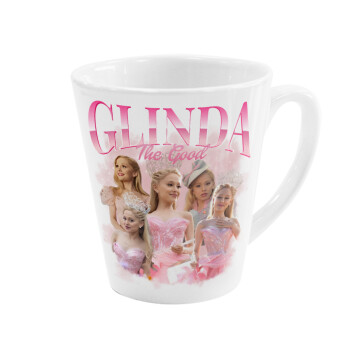 Wicked Glinda, Κούπα κωνική Latte Λευκή, κεραμική, 300ml