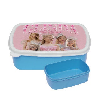 Wicked Glinda, ΜΠΛΕ παιδικό δοχείο φαγητού (lunchbox) πλαστικό (BPA-FREE) Lunch Βox M18 x Π13 x Υ6cm