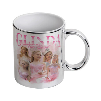 Wicked Glinda, Mug ceramic, silver mirror, 330ml