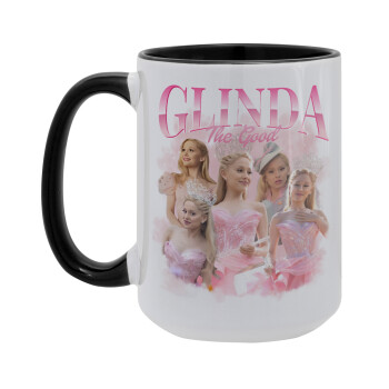 Wicked Glinda, Κούπα Mega 15oz, κεραμική Μαύρη, 450ml