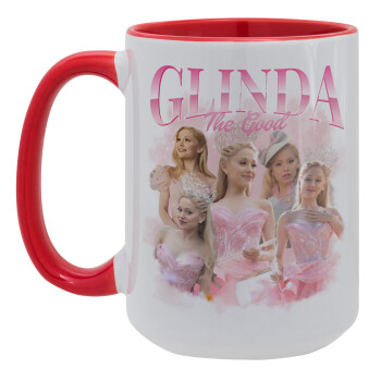 Wicked Glinda, Κούπα Mega 15oz, κεραμική Κόκκινη, 450ml