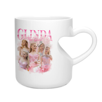 Wicked Glinda, Κούπα καρδιά λευκή, κεραμική, 330ml