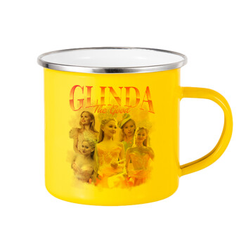 Wicked Glinda, Yellow Enamel Metallic Cup 360ml