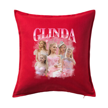 Wicked Glinda, Sofa cushion RED 50x50cm includes filling