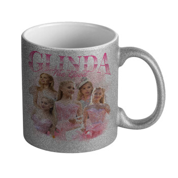 Wicked Glinda, Κούπα Ασημένια Glitter που γυαλίζει, κεραμική, 330ml