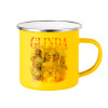 Yellow Enamel Metallic Cup 360ml