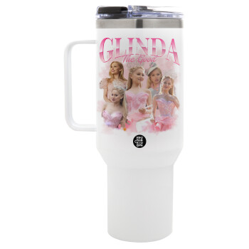 Wicked Glinda, Mega Tumbler με καπάκι, διπλού τοιχώματος (θερμό) 1,2L