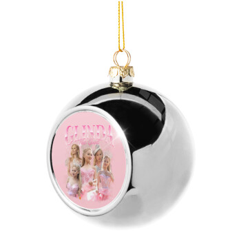 Wicked Glinda, Silver 8cm Christmas tree ball ornament