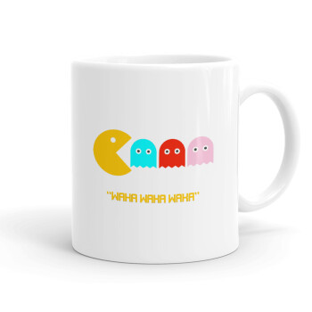 Pacman waka waka waka, Ceramic coffee mug, 330ml (1pcs)