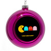 Purple Christmas tree ornament bauble 8cm