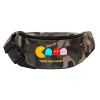 Unisex waist bag (banana) in Jungle camouflage color with 2 pockets