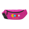 Unisex waist bag (banana) in PINK color with 2 pockets