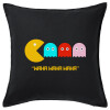 Sofa cushion black 50x50cm includes filling