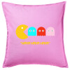 Sofa cushion Pink 50x50cm includes filling