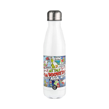 My Day Grinch, Metal mug thermos White (Stainless steel), double wall, 500ml