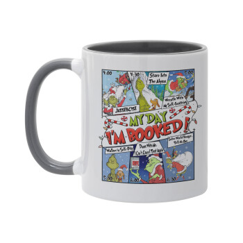 My Day Grinch, Mug colored grey, ceramic, 330ml